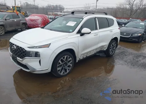 2021 Hyundai Santa Fe Calligraphy z USA, uszkodzony, nr VIN 5NMS5DALXMH368489